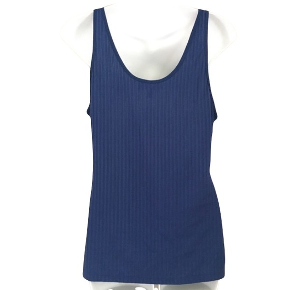Philosophy Tank Top Scoop Neck Ribbed Sleeveless Blue Womens Size Large … - Picture 4 of 5